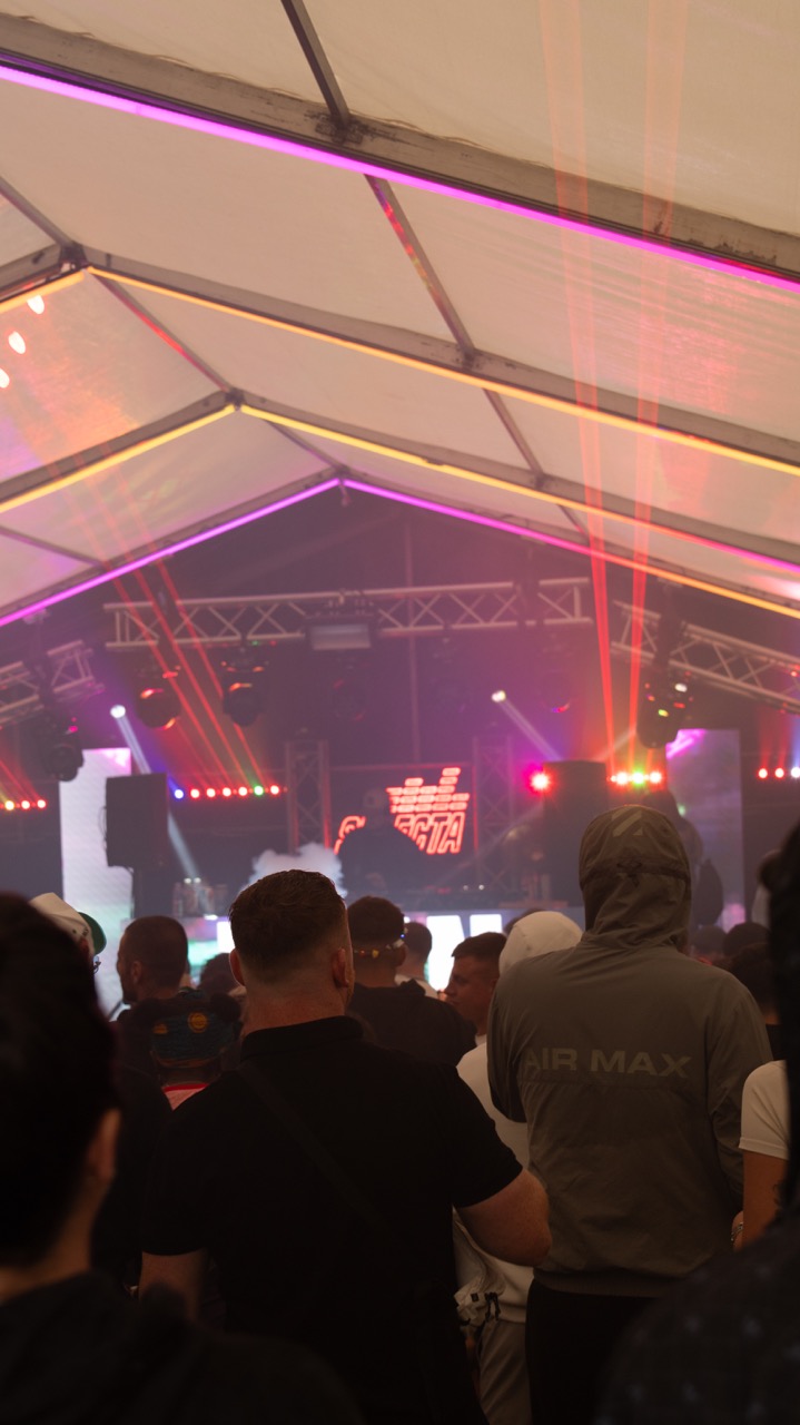 Selecta stage at Music Barn, Kettering