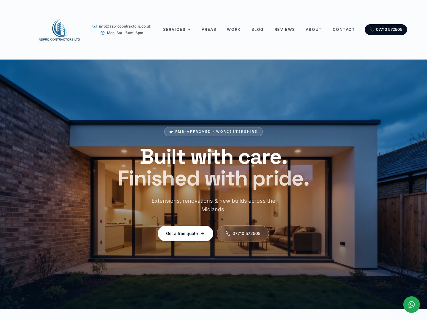 Aspro Contractors — Construction — Premium build website built by dawrightco