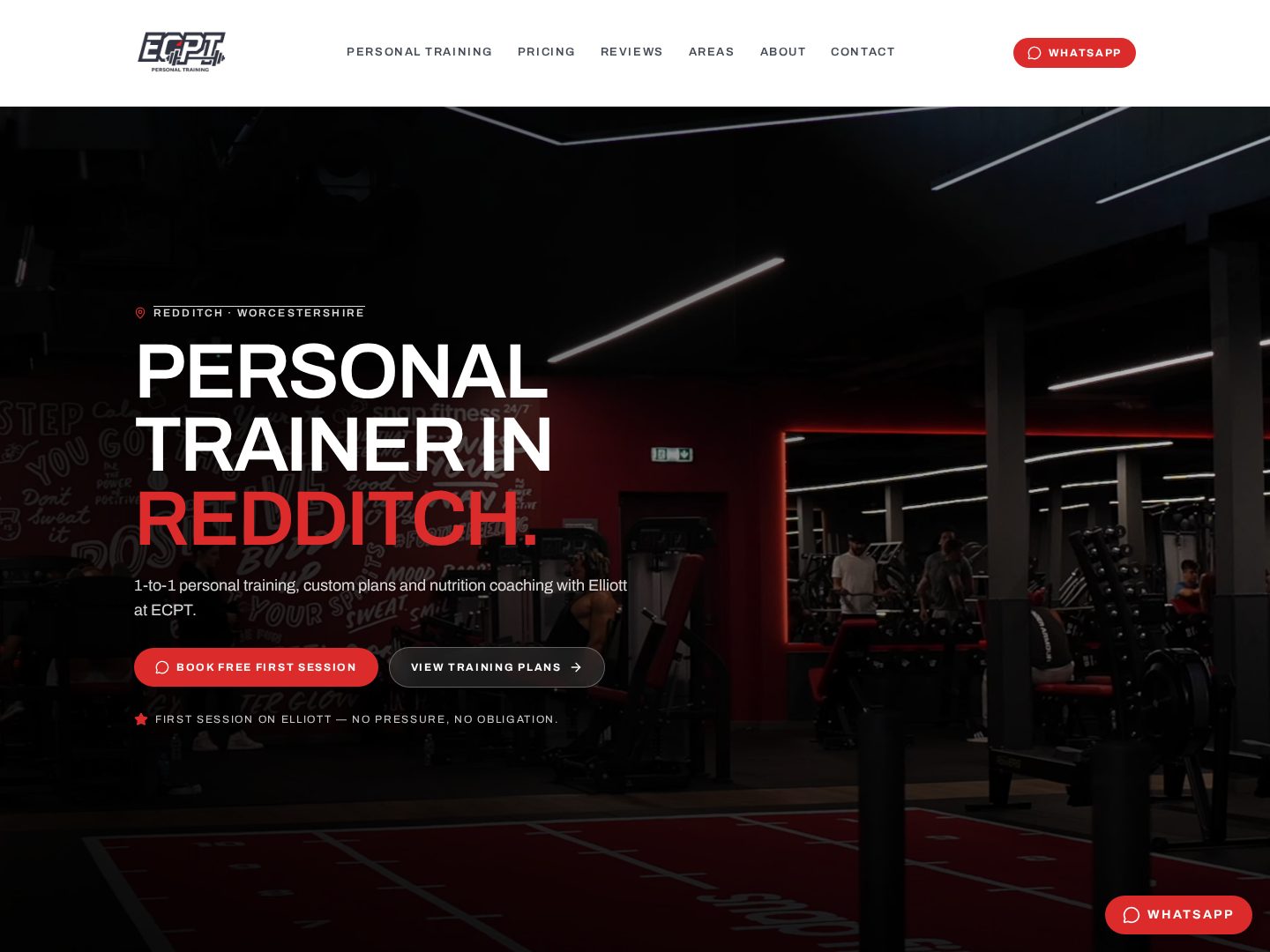 ECPT Fitness — Personal training website by dawrightco